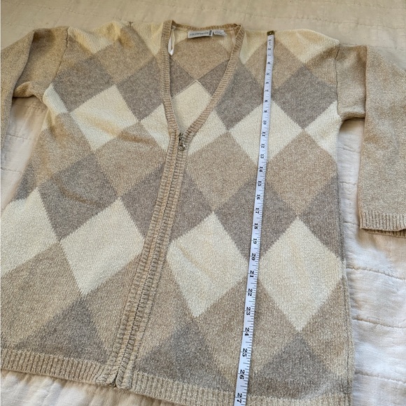 Liz Claiborne Argyle Cardigan Sweater - Picture 7 of 7
